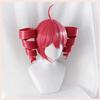 Xingbiyou Kasane Teto Cosplay Wig, Pink-Red, Long Curly Pigtails, Heat-Resistant view 2