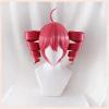 Xingbiyou Kasane Teto Cosplay Wig, Pink-Red, Long Curly Pigtails, Heat-Resistant view 3