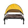 Tent Camping Bed for Cats, Removable Travel Shelter, Indoor/Outdoor, Black, 55.5 x 43 cm view 1