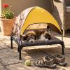 Tent Camping Bed for Cats, Removable Travel Shelter, Indoor/Outdoor, Black, 55.5 x 43 cm view 4