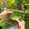 Generic Budgie Perch with Feeder (Green, One Size) view 2