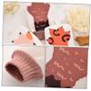 LALADEFIEE 4-Pack Exfoliating Bath Gloves with Cute Bunny Design view 3