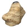 Sheet Music Nursing Cover, 360° Full Coverage, Vintage Stretch Nursing Scarf and Car Seat Cover view 1