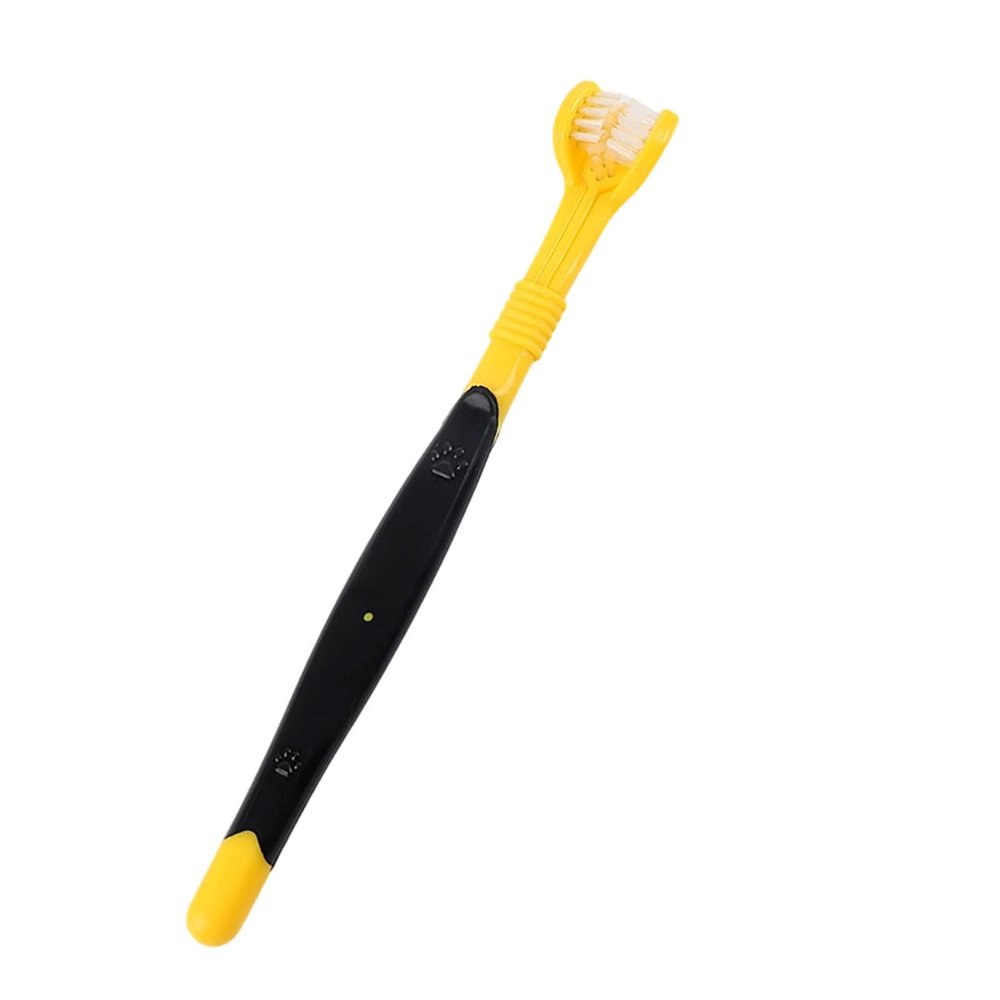 3 Toothbrushes for Dogs and Cats - Gentle Dental Care for Medium to Large Pets (One Size)
