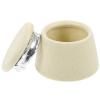 Tofficu Ceramic Dappen Dish with Lid for Nail Art, Beige view 1