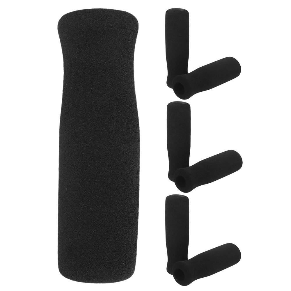 LIFKICH 7-Pack Black Foam Handle Covers for Walking Sticks and Crutches