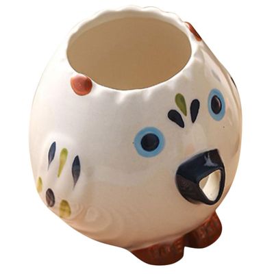 TOYANDONA Ceramic Egg Separator in Owl Shape, Reusable and Easy to Clean