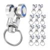 HOLIDYOYO Aluminum Alloy Curtain Roller Gliders, 12-Piece Set view 1