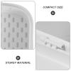 HINTRMENT Denture Cleaning and Storage Case, Portable White PP Box with Secure Closure view 3