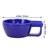 KAILIKETIY Large Blue Ceramic Shaving Soap Bowl for Men's Shaving at Home view 2