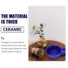 KAILIKETIY Large Blue Ceramic Shaving Soap Bowl for Men's Shaving at Home view 3