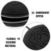 ADOCARN Portable Menstrual Cup Storage Box, Black Silicone, Reusable Container for Travel and Everyday Storage view 3