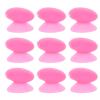 Pink Silicone Protective Covers for Lip Brushes, 10-Piece Set with Suction Cups view 1