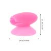 Pink Silicone Protective Covers for Lip Brushes, 10-Piece Set with Suction Cups view 2