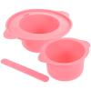 Foldable Silicone Mask Bowl, 400 mL, with Handle, Pink view 1