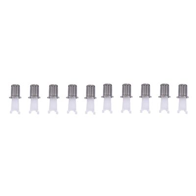 NULYLU 10-Piece Replacement Nose Hair Trimmer Heads with Durable Steel Blades, Removable and Easy to Clean