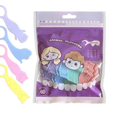 Cartoon Floss Picks for Kids, BPA-Free Design with Soft, Grippy Handle