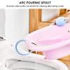 BONKZEBU Toilet Sitz Bath, Easy Storage, Squat-Free Sitz Bath for Hemorrhoids and Pregnancy, Plastic (Pink) view 3