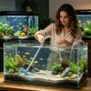 Aquarium Gravel Vacuum Cleaner with Manual Siphon view 2