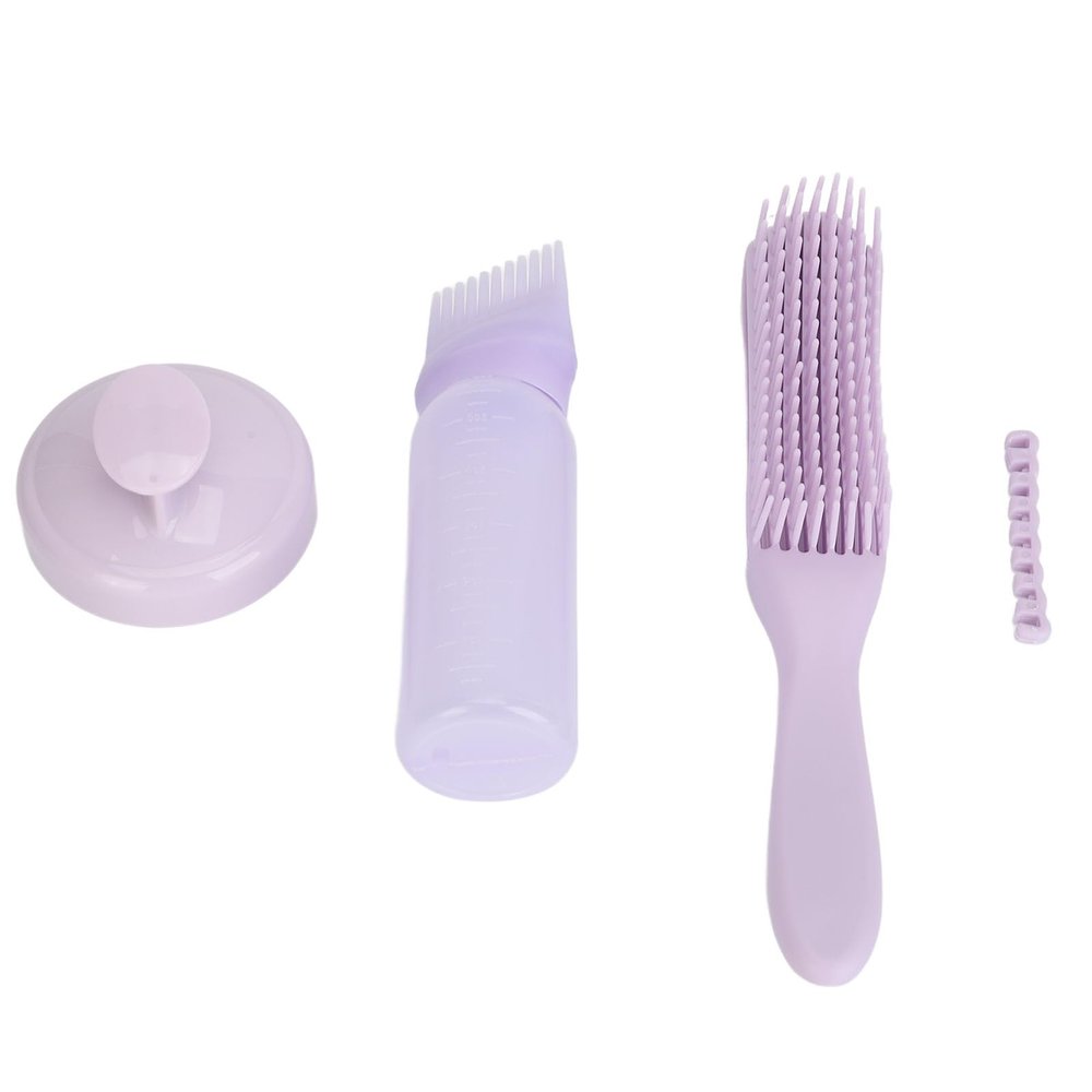 Zisemeil Scalp Scrubber Brush and Root Comb Applicator Bottle