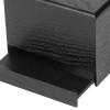 Yusat Black Wooden Tissue Box, Napkin Box, Elegant Tissue Holder for Home, Hotel, Living Room view 4