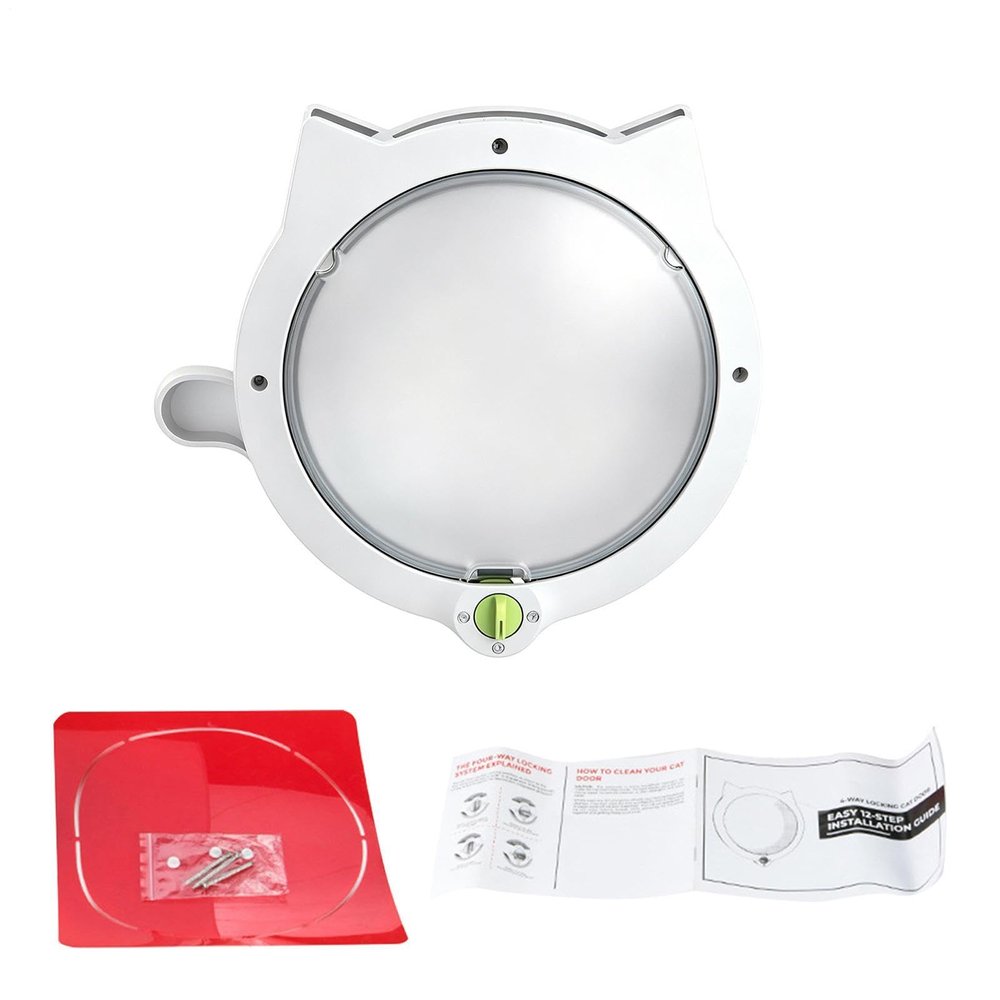 Adjustable Pet Door with 4 Locking Modes