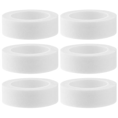 CRAFTHROU White Eyelash Extension Tape, 6 Nonwoven Rolls