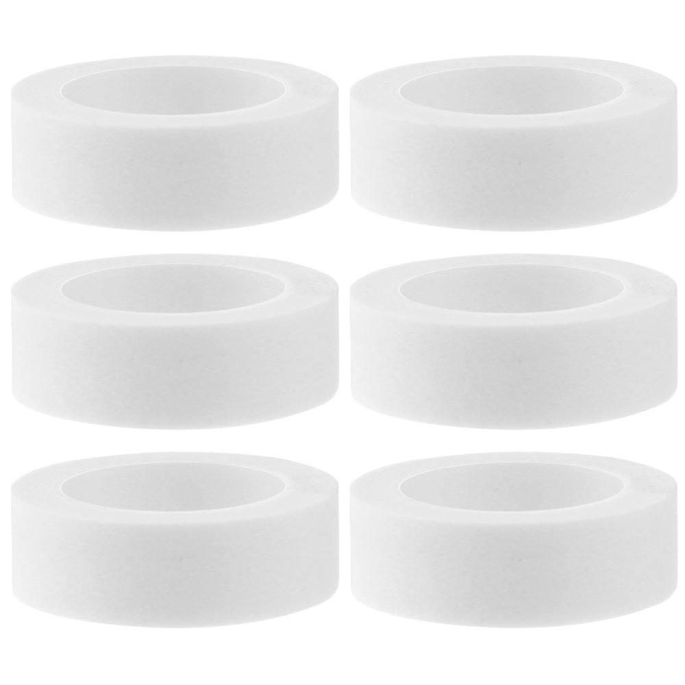 CRAFTHROU White Eyelash Extension Tape, 6 Nonwoven Rolls