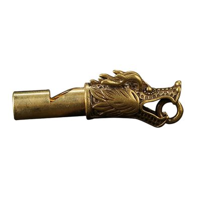 SWOOMEY Brass Emergency Whistle with Dragon Head