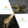 SWOOMEY Brass Emergency Whistle with Dragon Head view 3