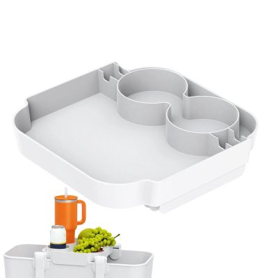Bag Topper Tray with Cup Holder – Beach Bag Food Tray for Outdoor Use, Resorts, Cruises, Poolside, Travel, Picnics & Camping