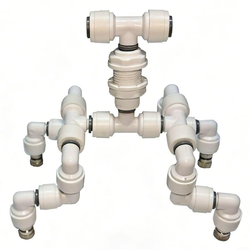 Kivivaka Brass 4-Nozzle Misting System for Terrariums and Reptile Enclosures