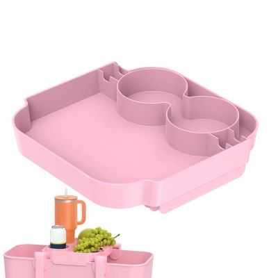 Tote Topper Tray with Drink Holder