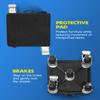 Heavy-Duty Furniture Movers with Wheels for Pianos and Pool Tables, Double Bearings and Locking, 360° Rotation (6.3 x 6.3 in, Black) view 2