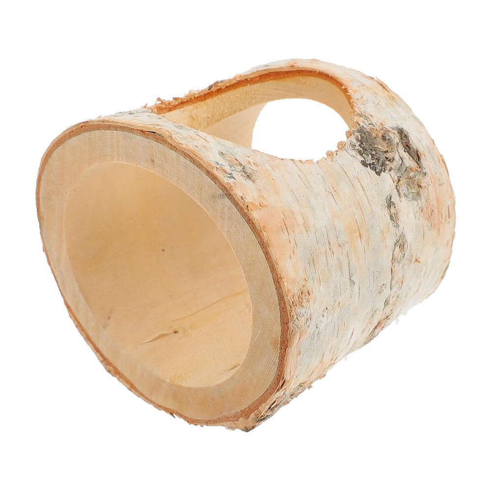 VOSAREA Birch Wood Hamster Tunnel, Hideout and Nest