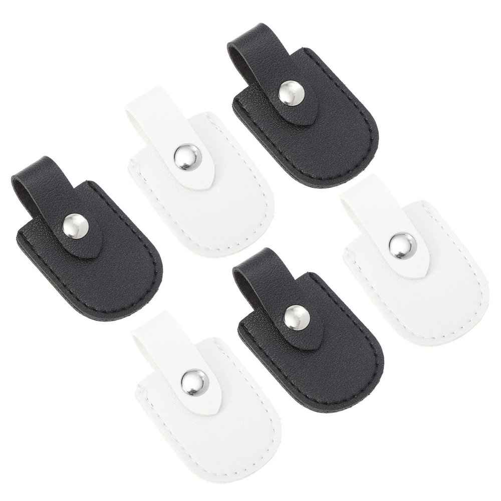ULTECHNOVO 6-Piece White PU Nail Scissor Covers