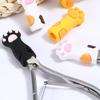 Hemobllo Silicone Cuticle Nipper Covers, Cat Paw Shape, 3 Pcs, Random Color view 4
