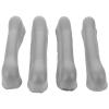PHENOFICE 4-Pack Replacement TPR Crutch Pads for Adults view 1