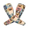 peiyeety Cute Puppy Print UV Protection Compression Arm Sleeves view 2
