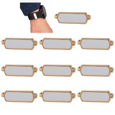 Fituenly 10 Unprinted Sublimation Charms for Smartwatch Bands, Heat-Transfer Personalizable