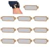 Fituenly 10 Unprinted Sublimation Charms for Smartwatch Bands, Heat-Transfer Personalizable view 1