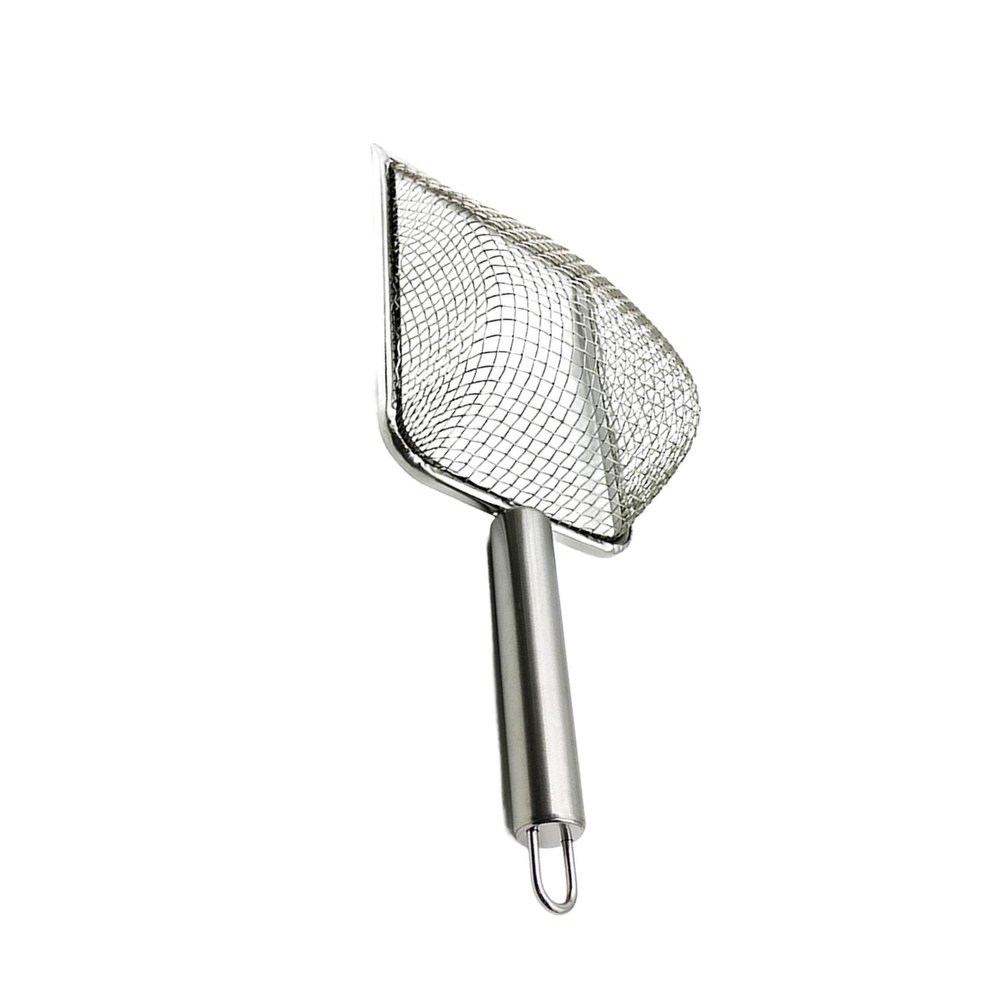 QLECXZI Cat Litter Scoop with Mesh, Silver, 4.3 x 4.3 mm