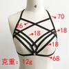 Strappy Elastic Bustier Bandage Top, Strapless Cutout Cage Bra, Black, S view 2