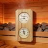 Wall-Mounted Sauna Thermo-Hygrometer with Wood Frame, 0–120°C and 0–100% RH view 4