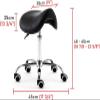 Ergonomic PU Leather Saddle Stool, Swivel Chair for Medical, Salon & Spa view 2