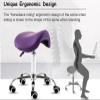 Ergonomic PU Leather Saddle Stool, Swivel Chair for Medical, Salon & Spa view 3