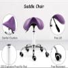 Ergonomic PU Leather Saddle Stool, Swivel Chair for Medical, Salon & Spa view 4