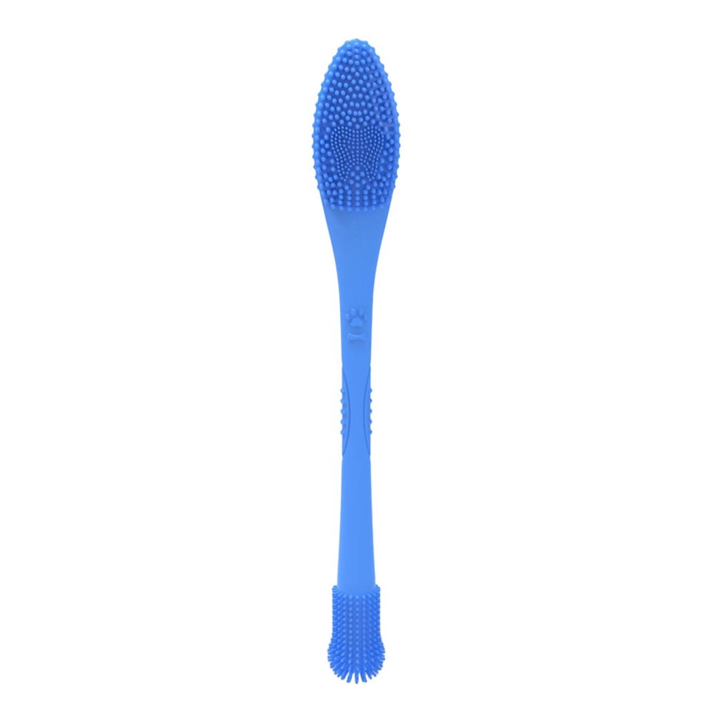 OSNIYAW Double-Sided Silicone Pet Toothbrush for Dogs and Cats