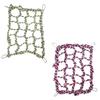 JEWEDECO Colorful Rope and Metal Climbing Nets, 2-Piece Set view 1