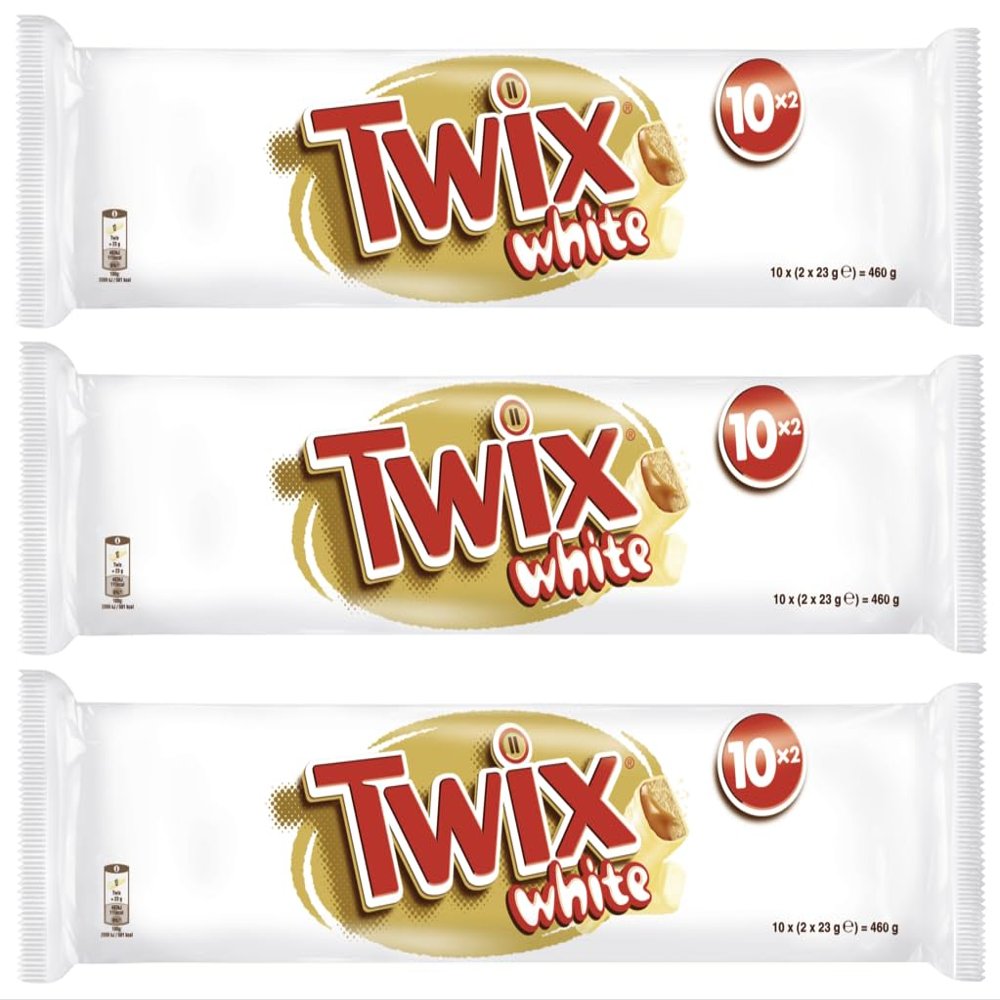 TWIX White 3 x 10 x 46 g (1,380 g) | Chocolate Bars